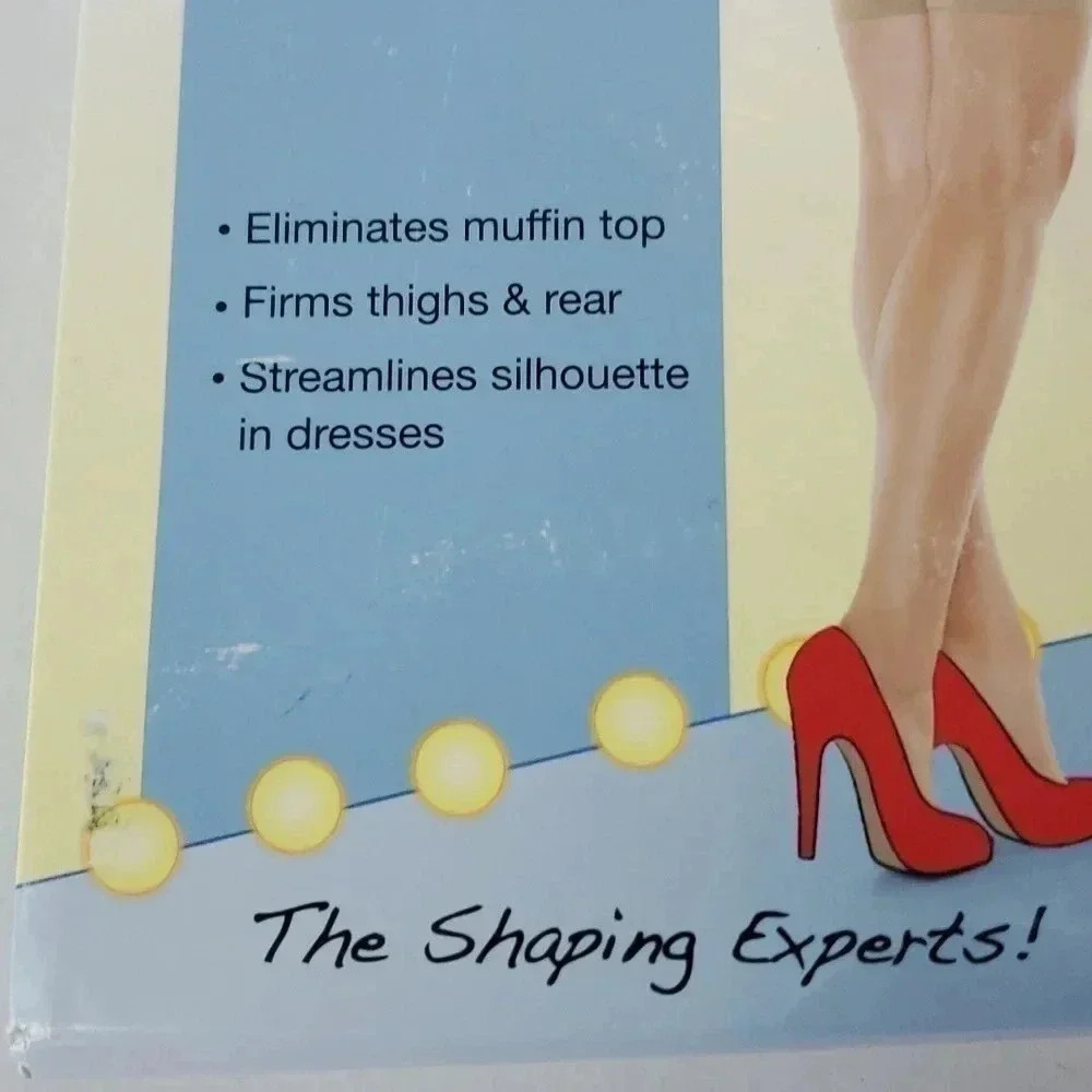 Assets Hi-Waist Mid Thigh Shaper Color Nude Size 2 NWT - Picture 2 of 4